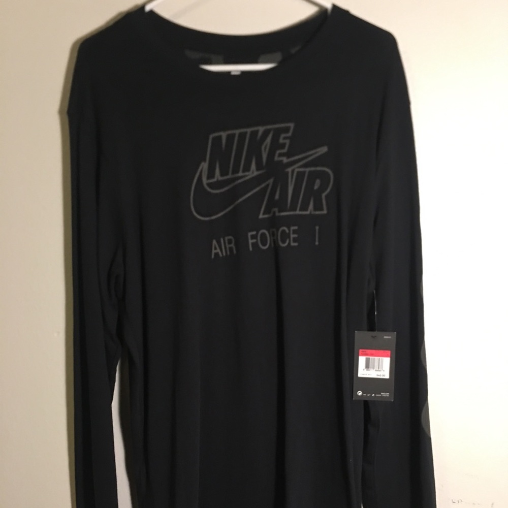 Nike Long Sleeve Black Camo T-Shirt - Brand New